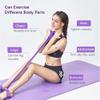 21 Fitness Resistance Bands - 4 Tube Pedal Ankle Puller, Yoga Handle Bands Exerciser Multifunction Trainer Tension Rope for Body, Abdomen, Waist, Arm, Tummy Exercise Stretching Training ( Color : Gray view 3