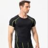 B Green Compression Shirts Men Short Sleeve Workout Gym T-Shirt Running Tops Cool Dry Sports Base Layer Undershirts view 2