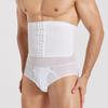 JEsilunmaMY Men's Girdle Waist Trainer Briefs High Waist Tummy Control Body Shaper Slimming Butt Lifter Shapewear Underwear (White-1PC,Large) view 3