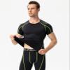 B Green Compression Shirts Men Short Sleeve Workout Gym T-Shirt Running Tops Cool Dry Sports Base Layer Undershirts view 4