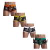 JOCKMAIL 4PCS/Pack Men's Boxer Briefs Mens Underwear Boxer Briefs with Men's Boxer Shorts Camouflage Underwear (as1, alpha, xx_l, regular, regular, White+Yellow+Green+Orange) view 1
