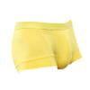 JEsilunmaMY Mens Mesh Breathable Sport Boxer Briefs Sexy Ice Silk Hollow Mid Waist Underwear Solid Color Support Pouch Trunks (Yellow20-1PC,XX-Large) view 1