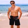 difficort Mens Swim Trunks Quick Dry Bathing Suit 9 inch Inseam Board Shorts with Compression Liner and Zipper Pocket,Black,2X-Large view 3