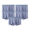 Men'S Trunk Boxer Briefs Seamless Underwear Stretch Low Rise Trunks Breathable Stretch Undepanties, Multipack (Silver-5PC,L) view 1