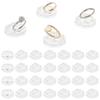AHANDMAKER 30 Pc Acrylic Ring Display Holder - Transparent Ring Showcase for Selling, Wedding & Home Retail Showcase, Round view 1