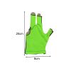 Aosekaa 3 Fingers Billiard Glove Show Gloves Snooker Cue Glove Open Pool Cue Glove for Gym, Women Men, Left Hand, Black Green view 2