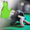 Aosekaa 3 Fingers Billiard Glove Show Gloves Snooker Cue Glove Open Pool Cue Glove for Gym, Women Men, Left Hand, Black Green view 4