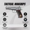 Tactical Mak Grips 75 B 85 B Grip Black Gun Grips Natural Wood Grip 3D Texture with German Silver Carving Perfect for Your Holster Weapon Speed and Accuracy and Design (Vari 90) view 2