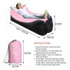 SEALFO Inflatable Chair Air Mattress Tent Foldable Camp Bed Travel Beach Lying Air Sofa GardenFolding Lounger Outdoor Camping Equipment (Color : Sky Blue with Pillow, Size : A) view 3