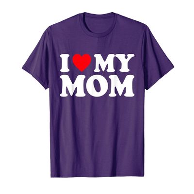 I Love My Mom Shirt I Heart My Mom Shirt Love My Mom T-Shirt