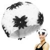 BESPORTBLE Nylon Swimming Cap Pearl Flower Women's Swim Hat Adults Hair Protection White Floral Easy to Put on view 3