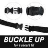 WYZworks 12 Player Adjustable Flag Football Youth/Adult Set, 3 Flags per Belt, Side Release Buckle, 36 Flags, 6 v 6 Set, Black & Yellow view 4