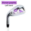 Left-Handed 7-Iron Golf Clubs for Men Women Single Carbon/Steel Body R-Level Beginner's Swing Golf Iron (Woman-Graphite Shaft) view 2