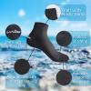 OMGear Water Socks Beach Volleyball Sand Proof Booties - Quick Dry Aqua Shoes for Swimming, Surfing, Snorkeling, Soccer, Kayaking - Adult Youth (Black02, L) view 3
