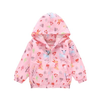 Kids Coat Spring and Fail Jacket Girls Hooded Animal Prints Toddler Outwear Windproof Warm Newborn (PK2, 2-3 Years)