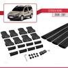 Compatible with Citroen Nemo 3 (225) 2008-2017 Fly Model Car Roof Rack Cross Bar Black Aluminium 4 Bars view 4