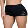 Shadowline Women's Nylon Full Brief Panty With Lace 3-Pack, Black, 10 view 2