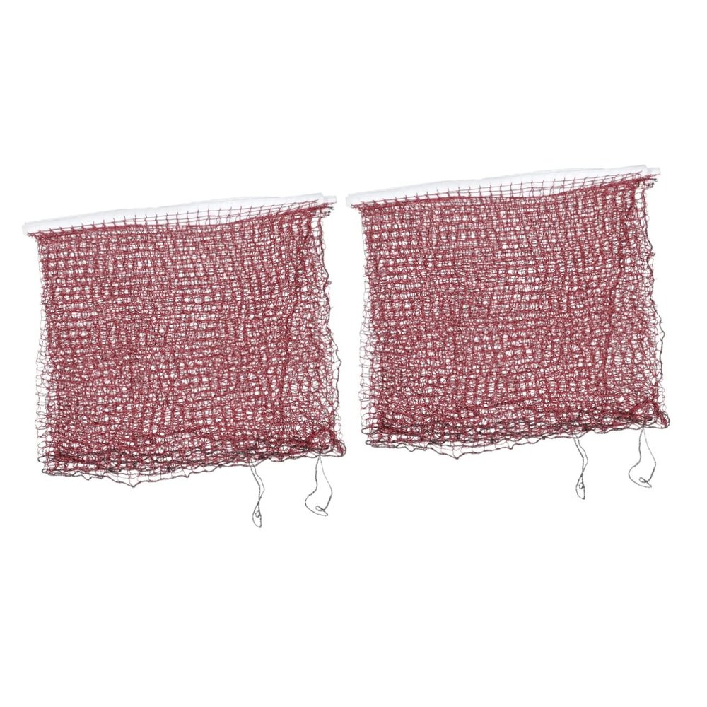 Kisangel 2pcs Portable Badminton Net Lightweight Compact Reusable Easy Clean Foldable Sports Net Volleyball Tennis
