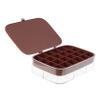 Abaodam Portable Jewelry Storage Box Multi Compartments for Earrings Necklaces and Compact Travel Jewelry Case for Women Dusty view 1