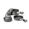 CYGURT Outdoor Camping cookware Set Kettle Fry pan an Aluminum Pot Camping Picnic Portable Pot Set view 1