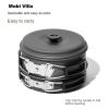 CYGURT Outdoor Camping cookware Set Kettle Fry pan an Aluminum Pot Camping Picnic Portable Pot Set view 4