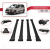 accessorypart Compatible with Citroen Berlingo 3 (K9) 2019-2022 Fly Model Car Roof Rack Cross Bar Black Aluminium 4 Bars view 3
