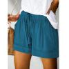 XUNRYAN Womens Casual Comfy Shorts Summer w Pockets Wide Leg Cotton Shorts for Women Trendy Beach Pants Vacation Outfits view 3
