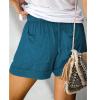 XUNRYAN Womens Casual Comfy Shorts Summer w Pockets Wide Leg Cotton Shorts for Women Trendy Beach Pants Vacation Outfits view 4