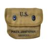 (Pack of 5) U.S Reproduction WWII Shotgun Canvas Ammunition Shell Pouch-Khaki view 1