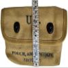 (Pack of 5) U.S Reproduction WWII Shotgun Canvas Ammunition Shell Pouch-Khaki view 4