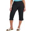 Karen S Women's Petite Comfort-Waist Capri Pants Black Deep 6P view 1