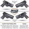 Maxx Carry Compatible with/Replacement for IWB Tuckable Leather Gun Holster Fits: Taurus 1911 Full Size 5 inch Barrel, Colt 1911, Kimber 1911, Ruger SR1911 Standard and Other 5 inch 1911 Pistols view 4