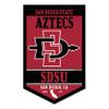 College Flags & Banners Co. San Diego State Aztecs Heritage History Banner Pennant view 1