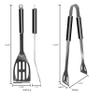 Siskiyou Sports NFL Pittsburgh Steelers 2 pc Black BBQ Set, One Size, Black view 2