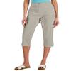 Karen S Women's Comfort-Waist Capri Pants Gray Stonewall 10 view 1