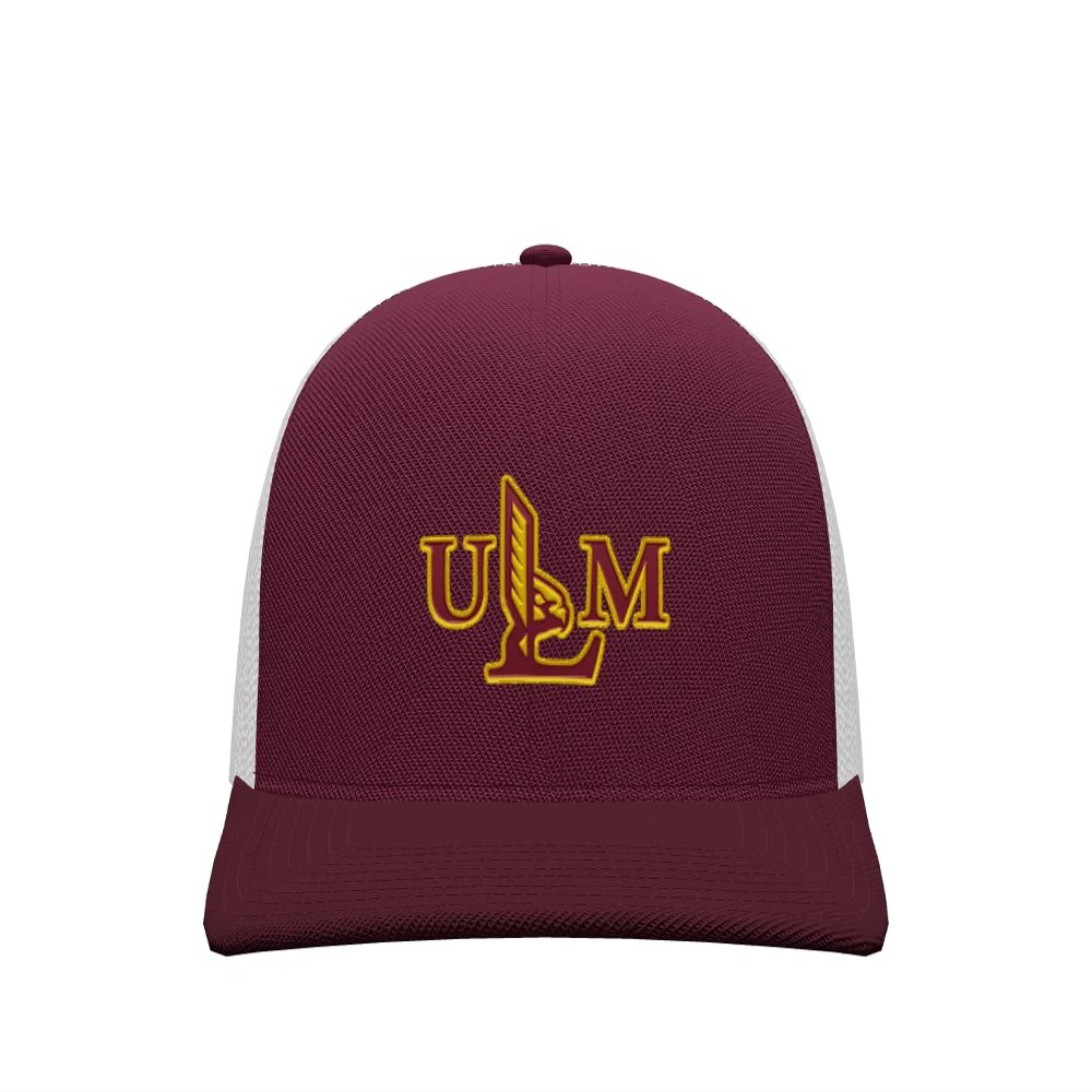 Sport Your Gear Louisiana Monroe Warhawks ULM Mid Profile Adjustable Snap Back Baseball Hat Cap - Red, One Size