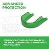 Delta Dental Athletic Sports Mouth Guard - ADA Accepted - 2X The Impact Absorption - Works with Braces 1 Pack No Strap (Adult, Clear No Strap) view 2