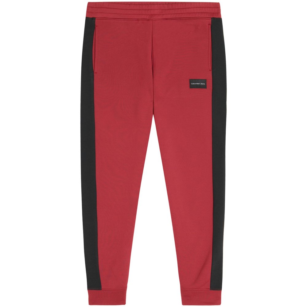 Calvin Klein Boys' Pull-On Fleece Jogger Sweatpants, Drawstring Closure, Performance Red, 18-20