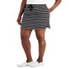 Karen S Striped Pull On Skort Deep Black XL view 1
