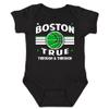 Xtreme Apparrel Boston Retro Team Kid's Bodysuit for Basketball Fans (Black, 6M) view 1