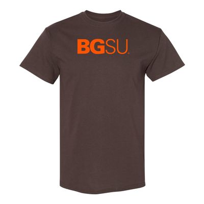 AS1121 - BGSU Bowling Green State University Falcons Institutional Logo T Shirt - 3X-Large - Dark Chocolate
