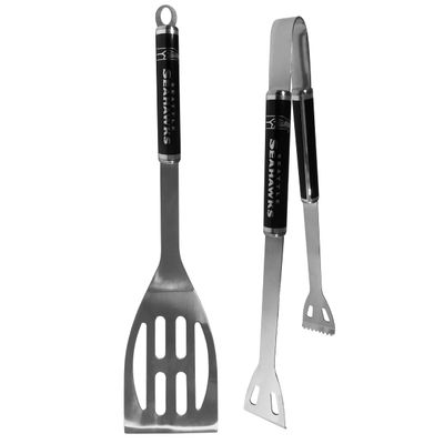 Siskiyou Sports NFL Seattle Seahawks 2 pc Black BBQ Set, One Size, Black