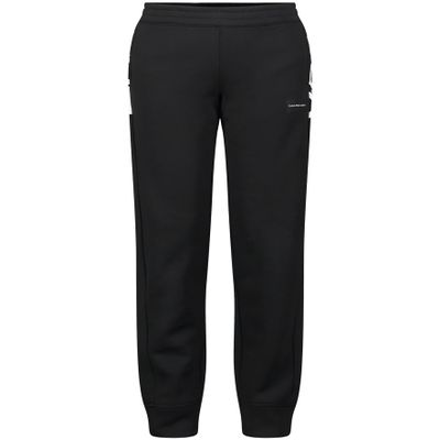 Calvin Klein Boys' Pull-On Fleece Jogger Sweatpants, Drawstring Closure, Performance Black, 8