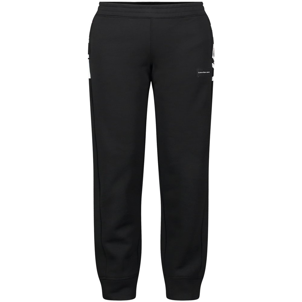 Calvin Klein Boys' Pull-On Fleece Jogger Sweatpants, Drawstring Closure, Performance Black, 8