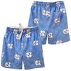 Wes and Willy NCAA Mens Palm Tree Swim Trunk, North Carolina Tarheels, NC Blue, L view 1
