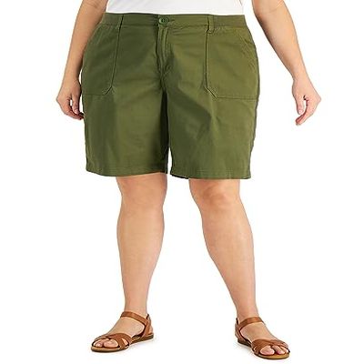 Karen S Plus Size Shorts Winter Moss 18W