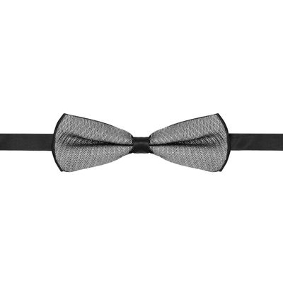 Barabas Men's Textured Material Design Bow Tie 2BW3105 (Silver)