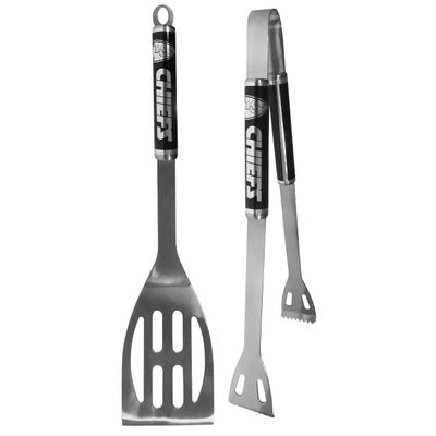 Siskiyou Sports NFL Kansas City Chiefs 2 pc Black BBQ Set, One Size, Black
