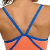 ARENA Performance Women's Icons Solid Swimsuit Super Free Back One Piece MaxLife Training Swimwear Ladies Bathing Suit, Nespola/Royal, US Size 24 view 3