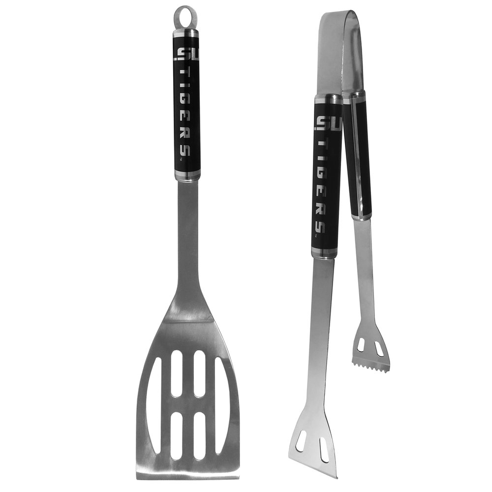 Siskiyou Sports NCAA LSU Tigers 2 pc Black BBQ Set, One Size, Black